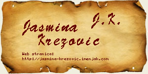 Jasmina Krezović vizit kartica